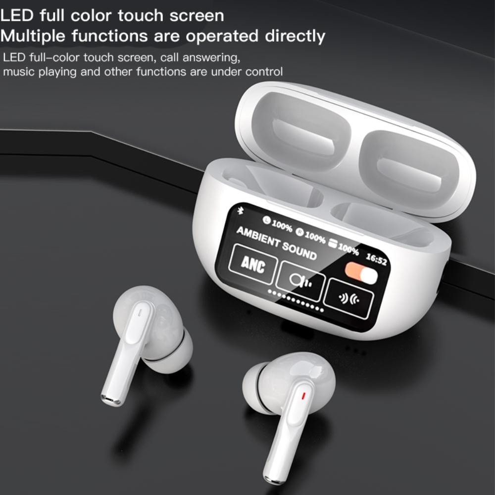 Smart Touch Screen ANC Wireless Earphones BT2E-NPLUS5 Black Color 1s