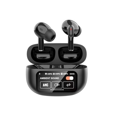 D.LAB Smart Touch Screen ANC Wireless Earphones BT2E-NPLUS5 Black Color 1s