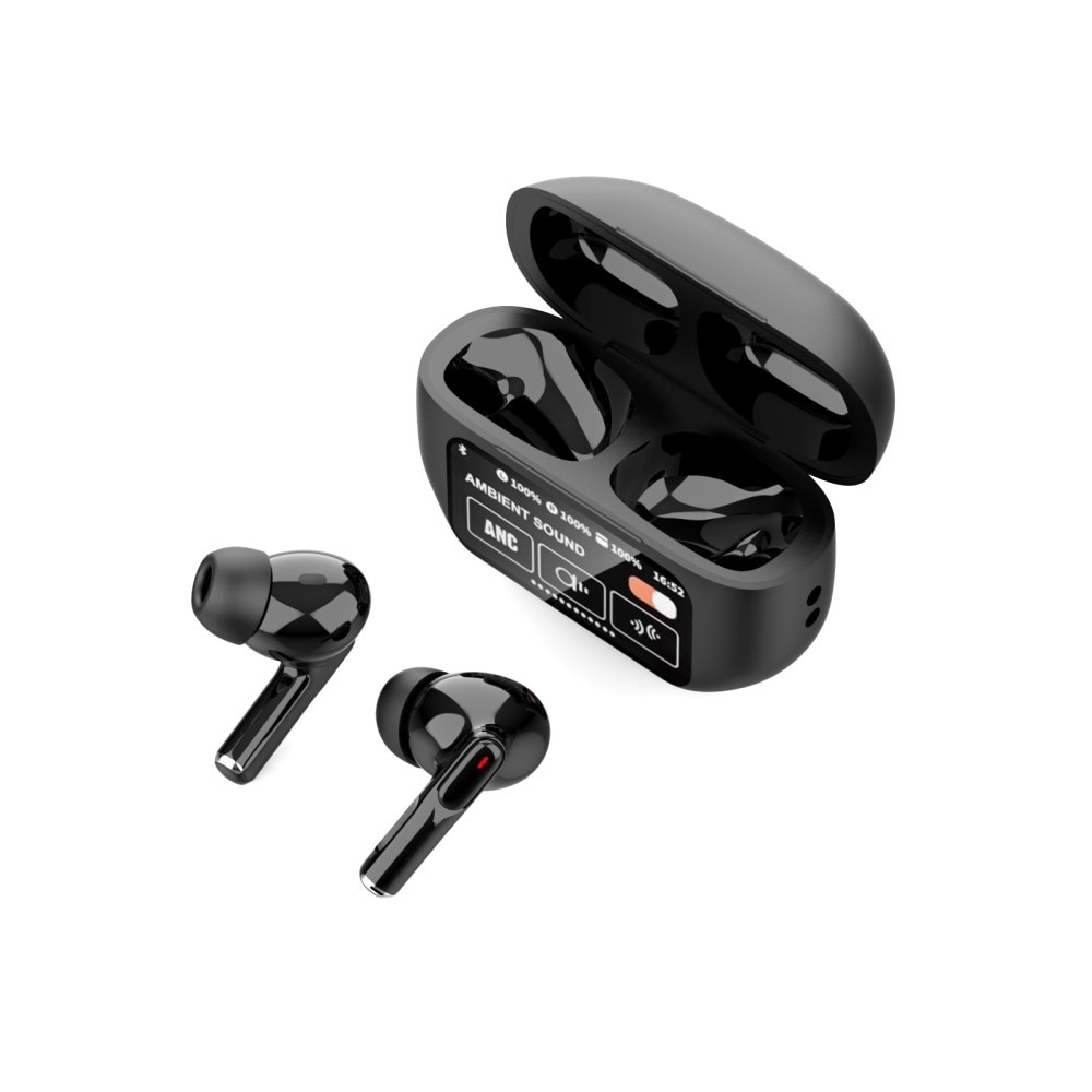 Smart Touch Screen ANC Wireless Earphones BT2E-NPLUS5 Black Color 1s