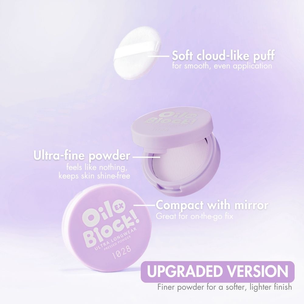 Oil Block Ultra Longwear Pressed Powder Ex Purple 5g