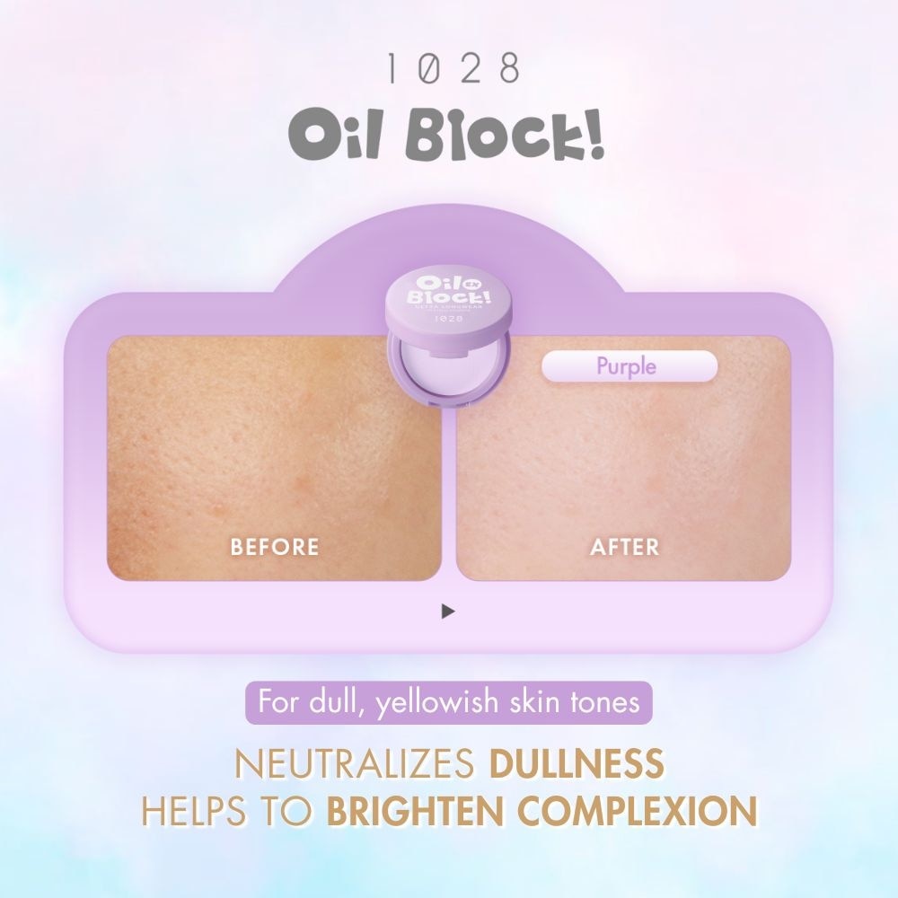 Oil Block Ultra Longwear Pressed Powder Ex Purple 5g