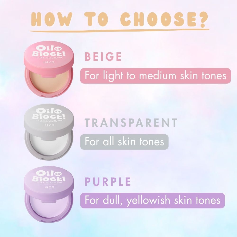 Oil Block Ultra Longwear Pressed Powder Ex Purple 5g