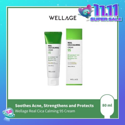WELLAGE Real Cica Calming 95 Cream 80ml