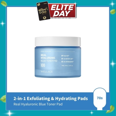 WELLAGE Real Hyaluronic Blue Toner Pad 70s image