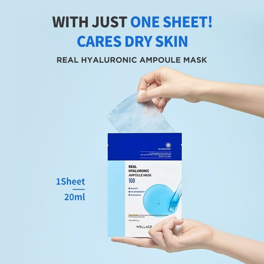 Real Hyaluronic Blue Ampoule Mask 5s