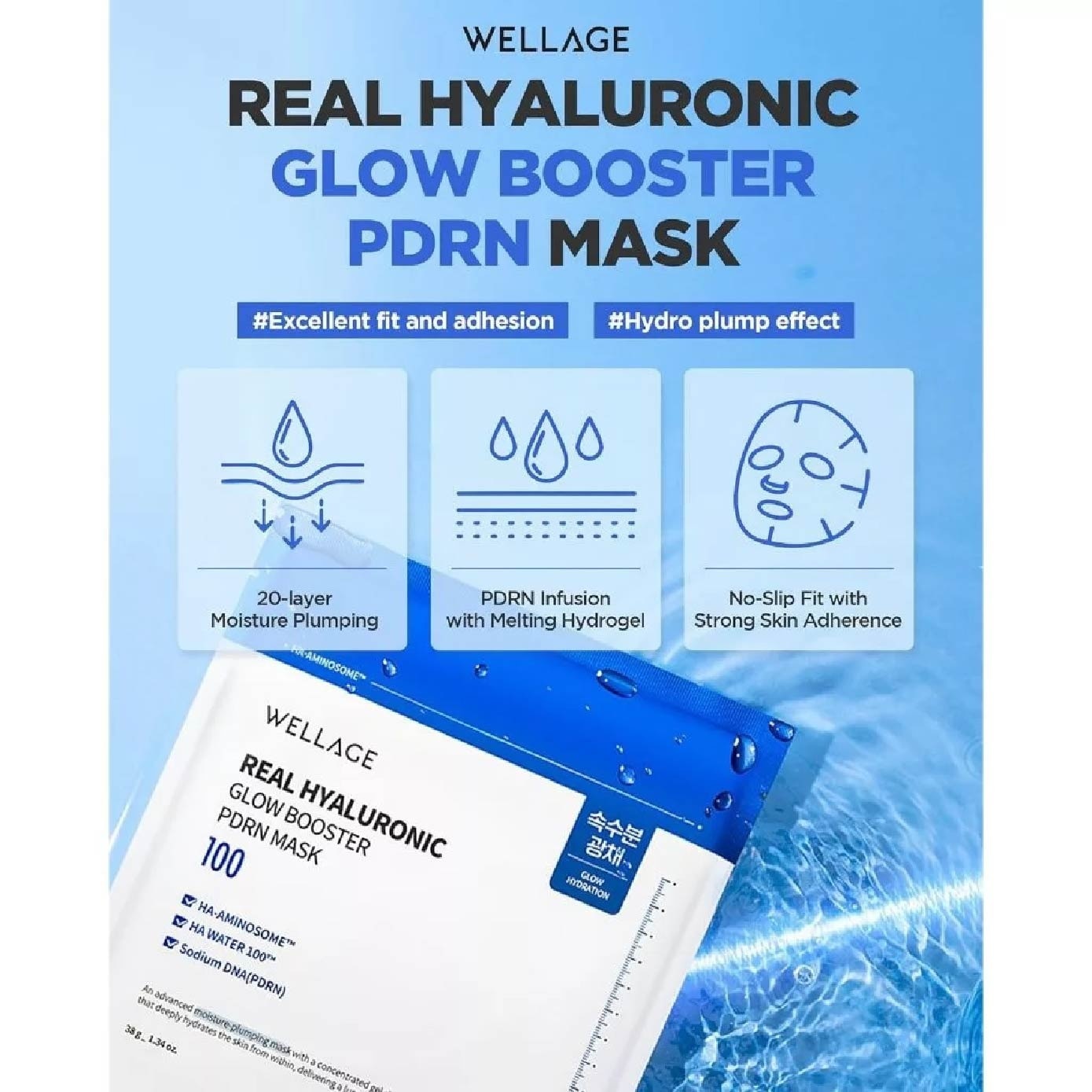 Real Hyaluronic Glow PDRN Mask 5s