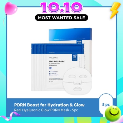WELLAGE Real Hyaluronic Glow PDRN Mask 5s image