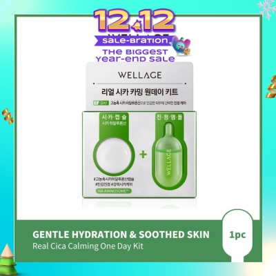 WELLAGE Real Cica Calming One Day Kit 1s