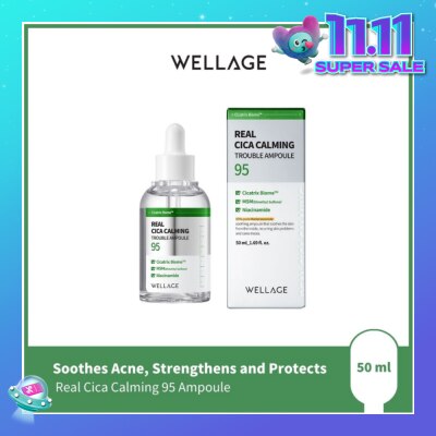 WELLAGE Real Cica Calming 95 Ampoule 50ml