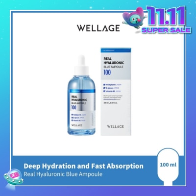 WELLAGE Real Hyaluronic Blue Ampoule 100ml