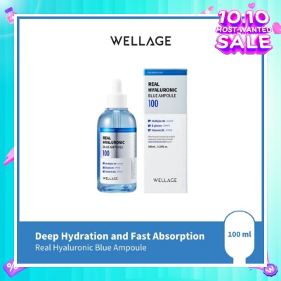 WELLAGE Real Hyaluronic Blue Ampoule 100ml