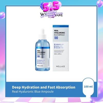 WELLAGE - Real Hyaluronic Blue Ampoule 100ml