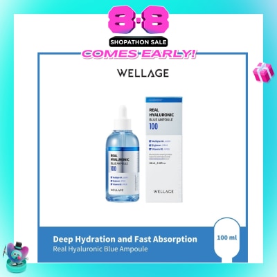 WELLAGE - Real Hyaluronic Blue Ampoule 100ml