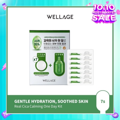 WELLAGE Real Cica Calming One Day Kit 7s