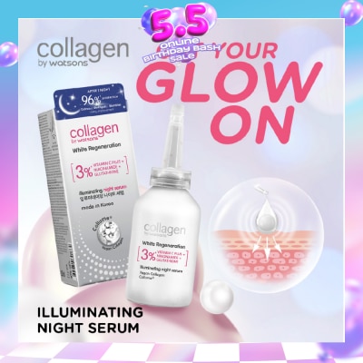 COLLAGEN BY WATSONS - White Regeneration Illuminating Night Serum 35ml