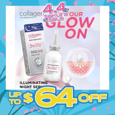 COLLAGEN BY WATSONS - White Regeneration Illuminating Night Serum 35ml