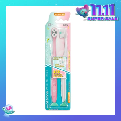 WATSONS Super Dense Petal Soft Toothbrush 2s