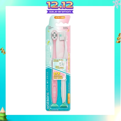 WATSONS Super Dense Petal Soft Toothbrush 2s