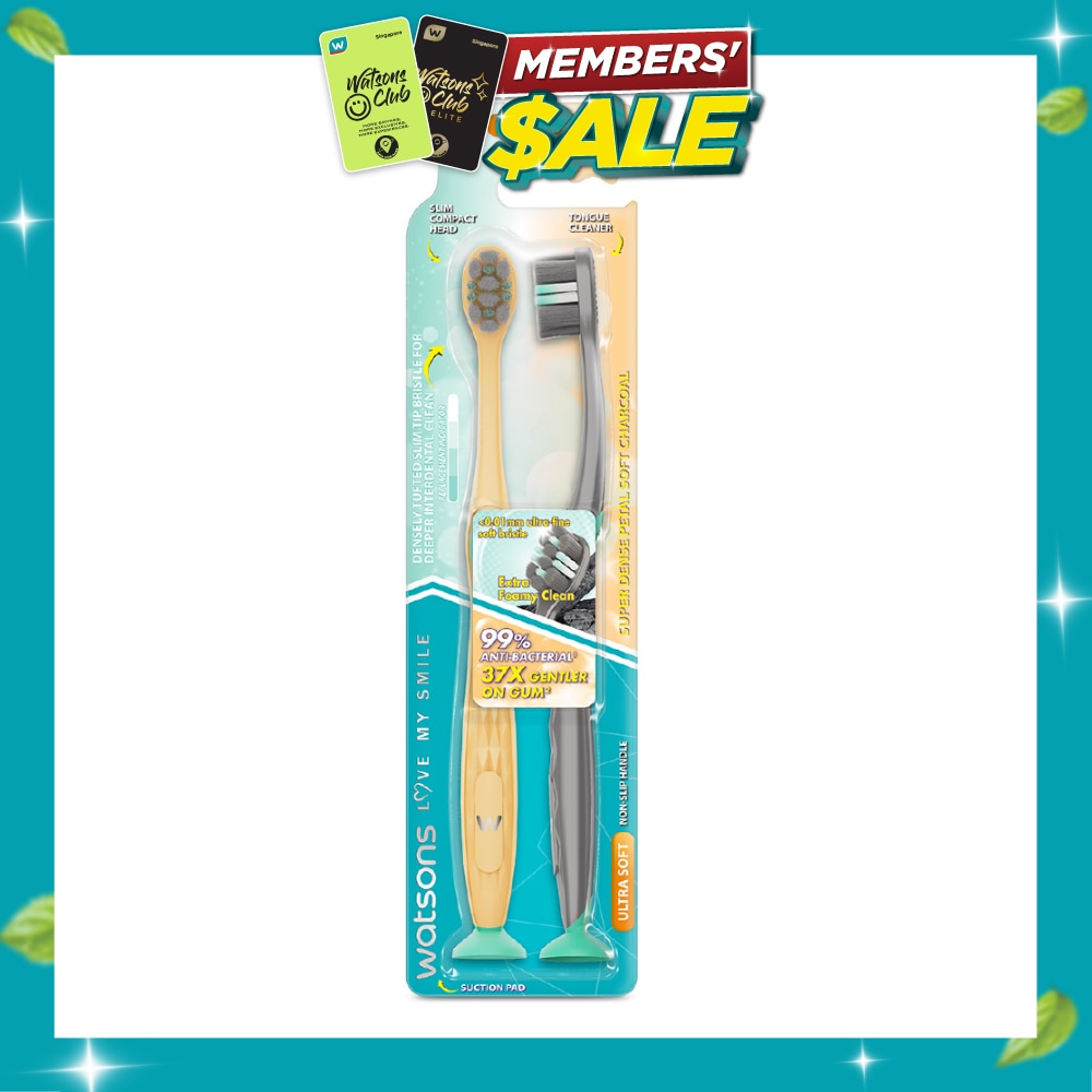 Super Dense Petal Soft Charcoal Toothbrush 2s image