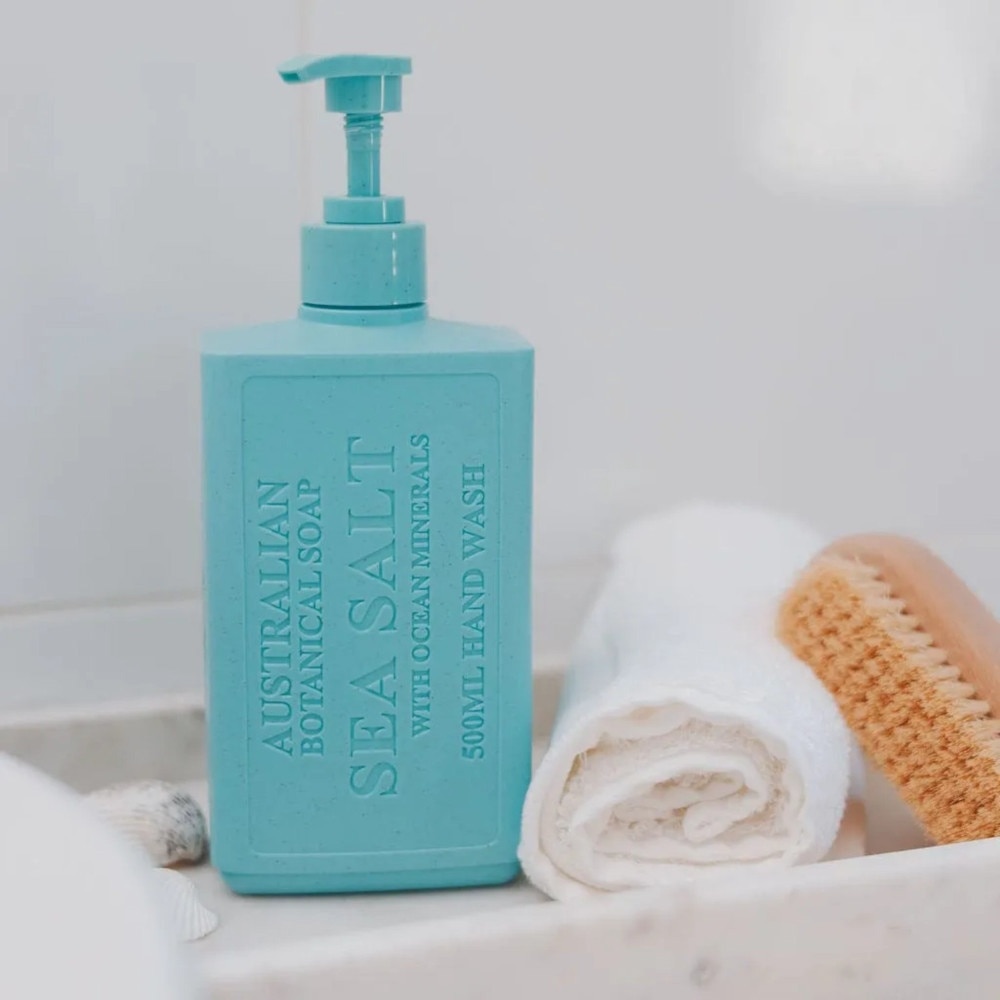 Australian Botanical Soap Sea Salt With Ocean Minerals (Kakadu Plum Coconut Oil Organic Aloe Vera And Sea Salt) Hand Wash 500ml