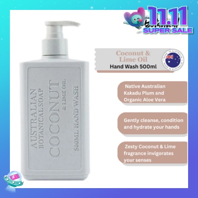 ABS Australian Botanical Soap Coconut & Lime Oil (Chamomile Organic Aloe Vera Coconut And Lime) Body Wash 750ml