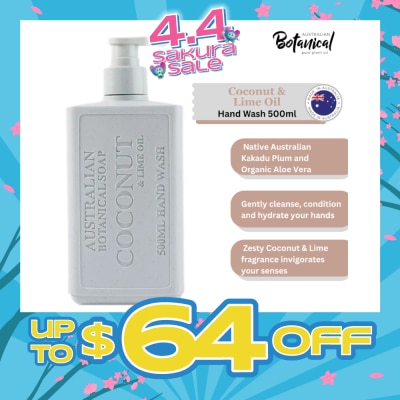 ABS - Australian Botanical Soap Coconut & Lime Oil (Chamomile Organic Aloe Vera Coconut And Lime) Body Wash 750ml