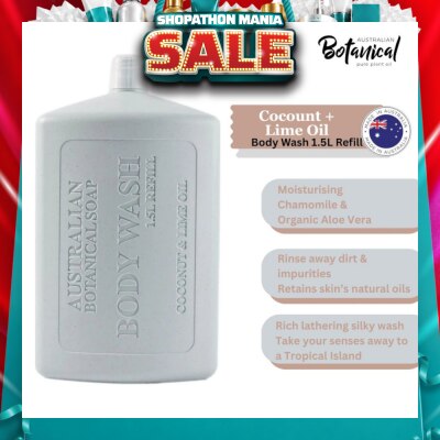 ABS - Australian Botanical Soap Coconut & Lime Body Wash (Chamomile Organic Aloe Vera Coconut And Lime) Refill 1.5L