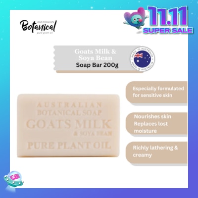 ABS Australian Botanical Soap Goats Milk With Soya Bean Oil Soap Bar 200g