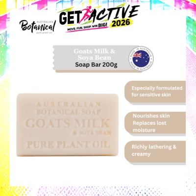 ABS - Australian Botanical Soap Goats Milk With Soya Bean Oil Soap Bar 200g image