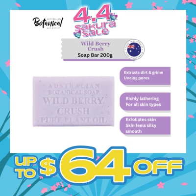ABS - Australian Botanical Soap Wild Berry Crush Soap Bar 200g