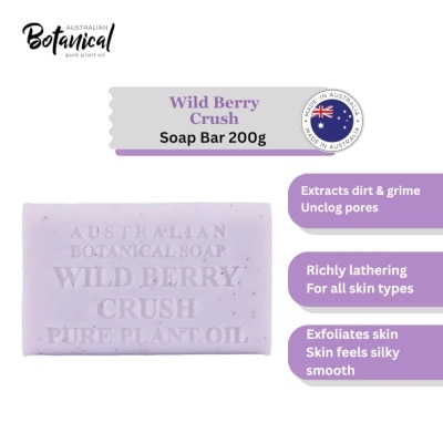 ABS Australian Botanical Soap Wild Berry Crush Soap Bar 200g