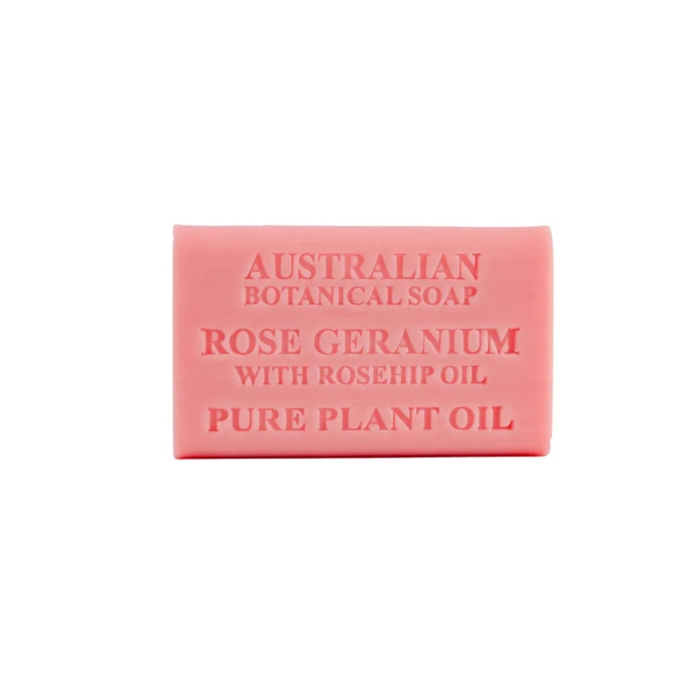 Australian Botanical Soap Rose Geranium With Rosehip Oil Soap Bar 200g