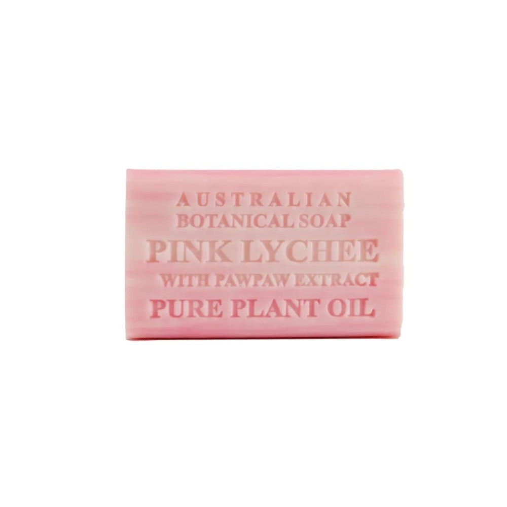 Australian Botanical Soap Pink Lychee With Pawpaw Extract Soap Bar 200g