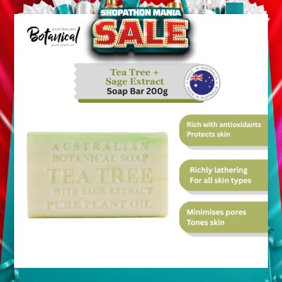 ABS - Australian Botanical Soap Tea Tree With Sage Extract Soap Bar 200g