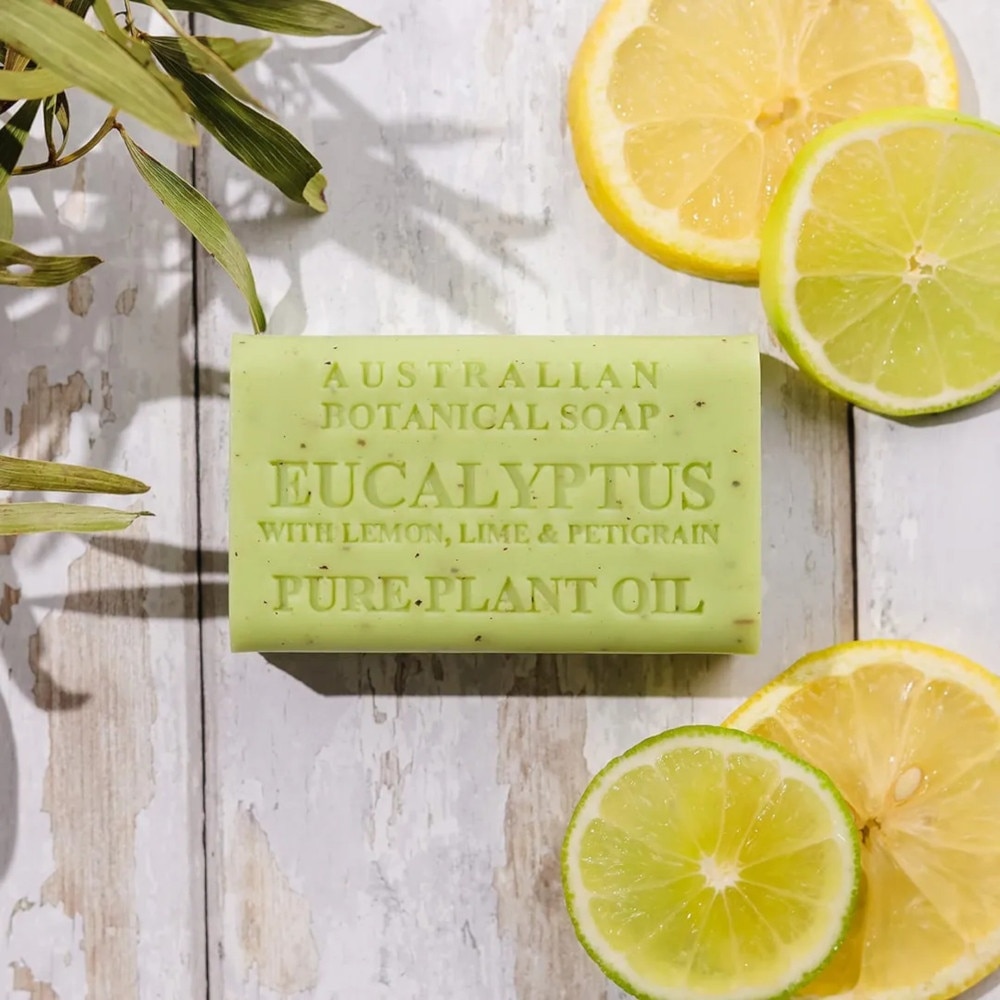 Australian Botanical Soap Eucalyptus With Lemon Lime And Petitgrain Soap Bar 200g