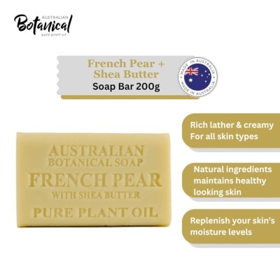 ABS Australian Botanical Soap French Pear With Shea Butter Soap Bar 200g