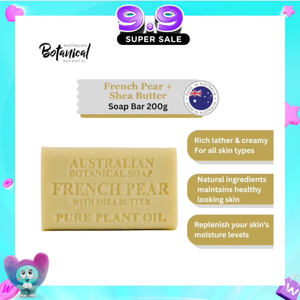 Australian Botanical Soap French Pear With Shea Butter Soap Bar 200g image
