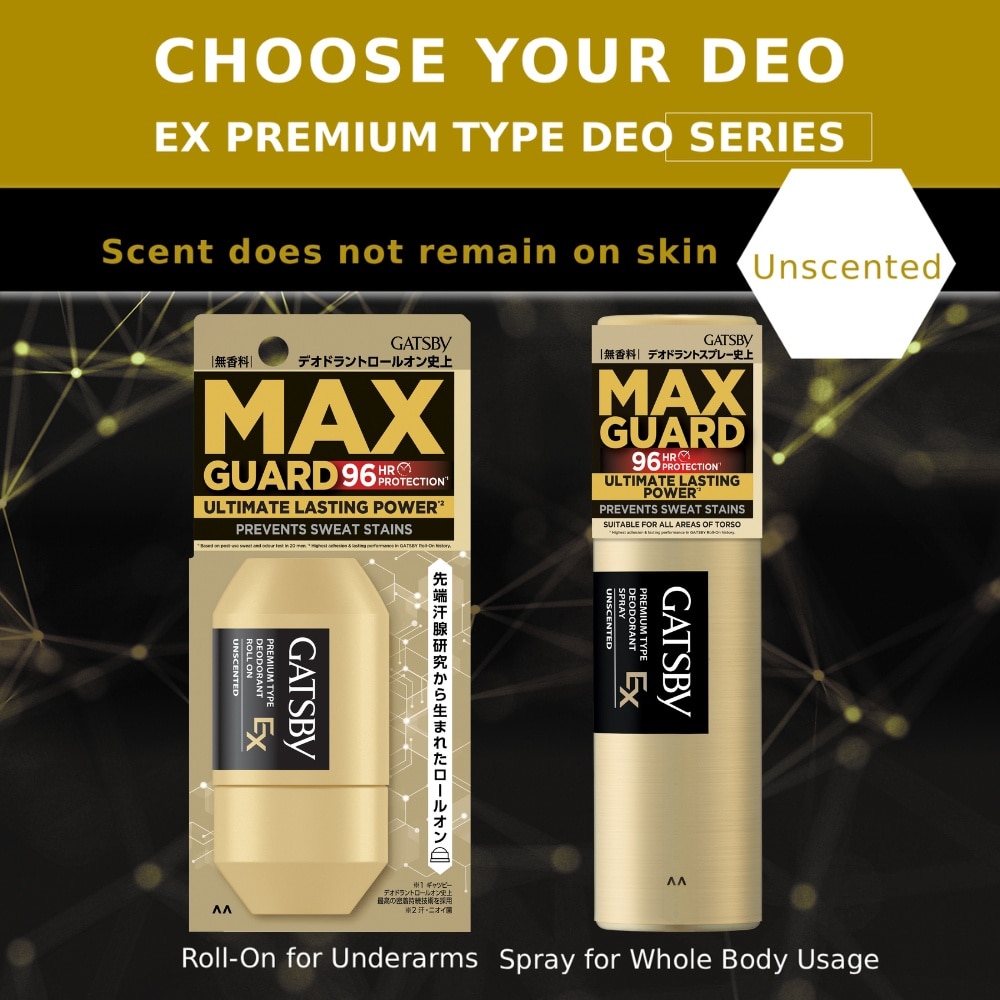 Premium Type Deodorant Roll On Ex Unscented 60ml