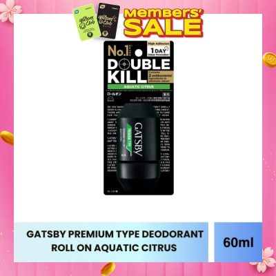 GATSBY Premium Type Deodorant Roll On Aquatic Citrus 60ml