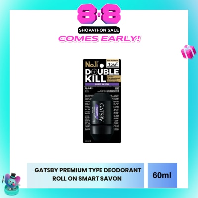 GATSBY - Premium Type Deodorant Roll On Smart Savon 60ml