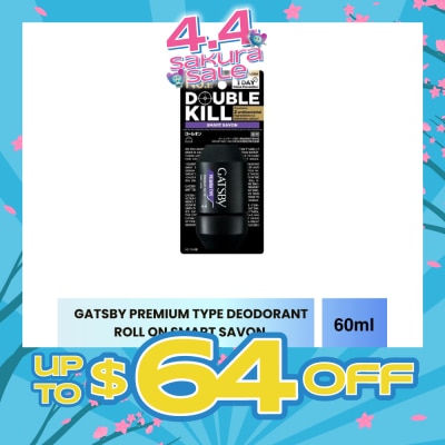 GATSBY - Premium Type Deodorant Roll On Smart Savon 60ml