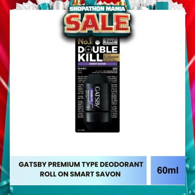 GATSBY - Premium Type Deodorant Roll On Smart Savon 60ml