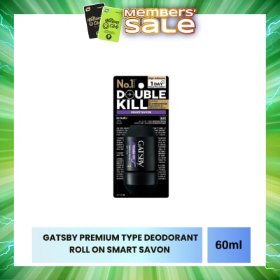 GATSBY - Premium Type Deodorant Roll On Smart Savon 60ml