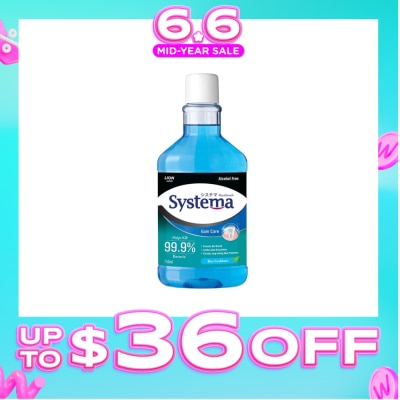 SYSTEMA - Gum Care Mouthwash Blue Caribbean (Prevent Gum Problem Provide Long Lasting Protection) 750ml