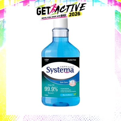 SYSTEMA - Gum Care Mouthwash Blue Caribbean (Prevent Gum Problem Provide Long Lasting Protection) 750ml image