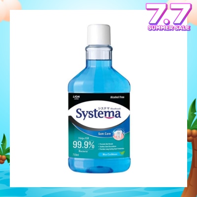 SYSTEMA Gum Care Mouthwash Blue Caribbean (Prevent Gum Problem Provide Long Lasting Protection) 750ml