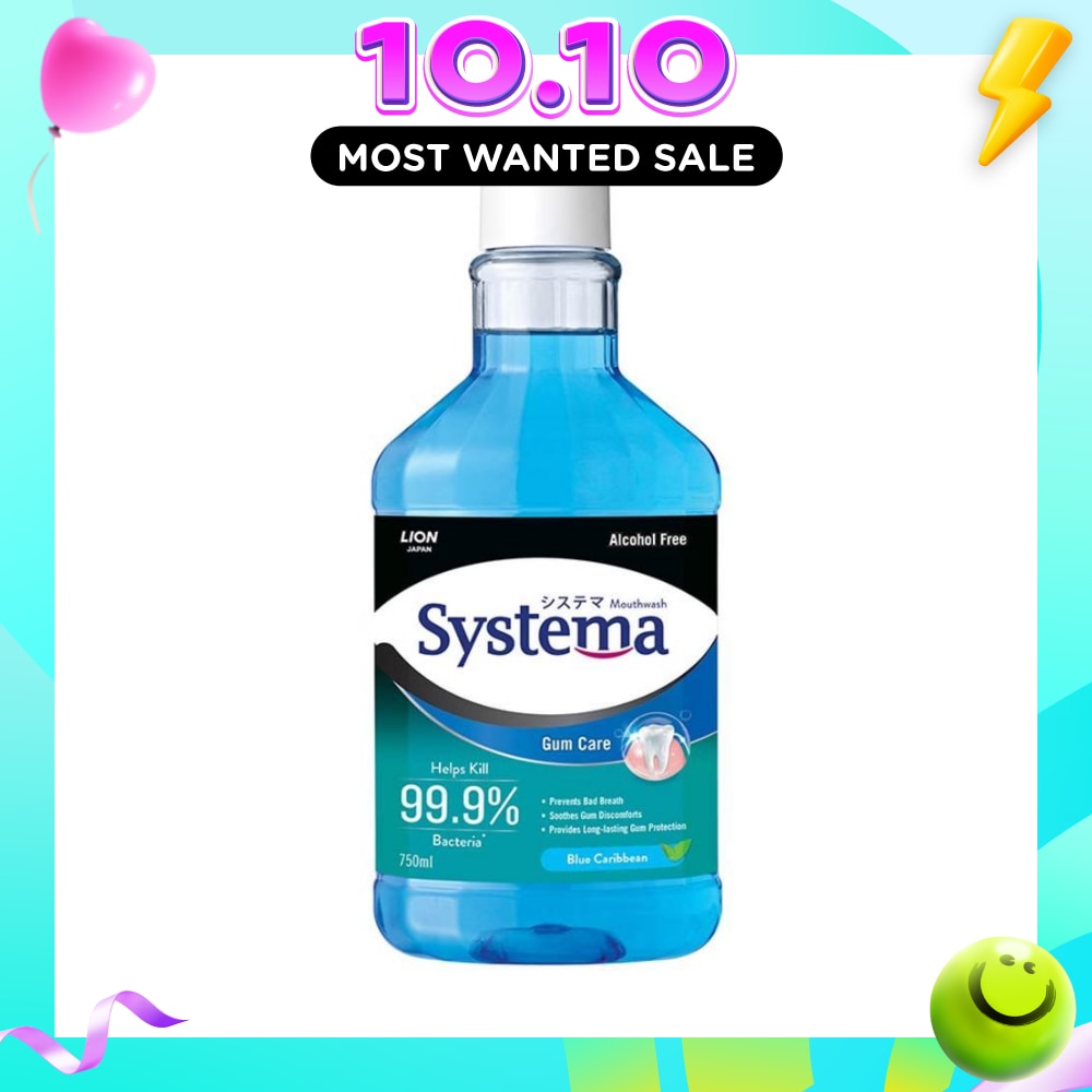 Gum Care Mouthwash Blue Caribbean (Prevent Gum Problem Provide Long Lasting Protection) 750ml image