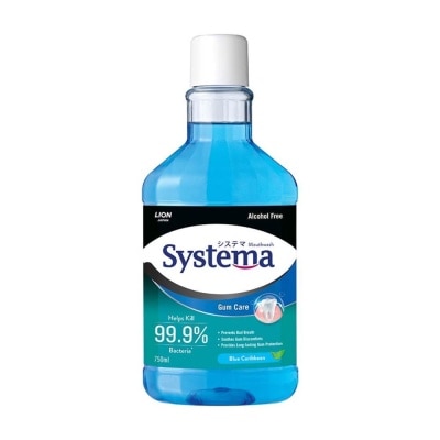 SYSTEMA Gum Care Mouthwash Blue Caribbean (Prevent Gum Problem Provide Long Lasting Protection) 750ml