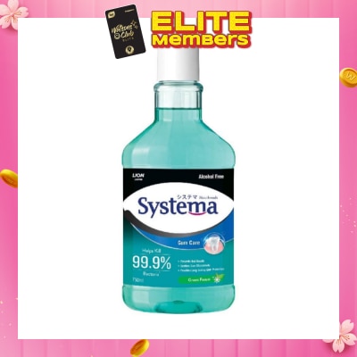 SYSTEMA Gum Care Mouthwash Green Forest (Prevent Gum Problem Provide Long Lasting Protection) 750ml