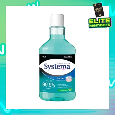 SYSTEMA Gum Care Mouthwash Green Forest (Prevent Gum Problem Provide Long Lasting Protection) 750ml